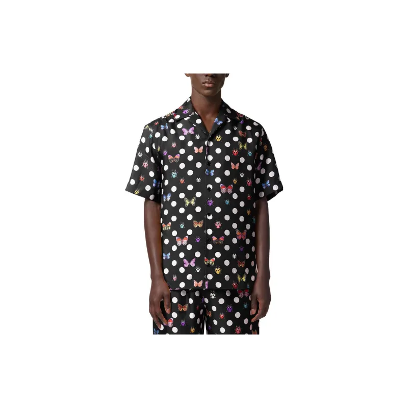 VERSACE Shirts Men Black-2