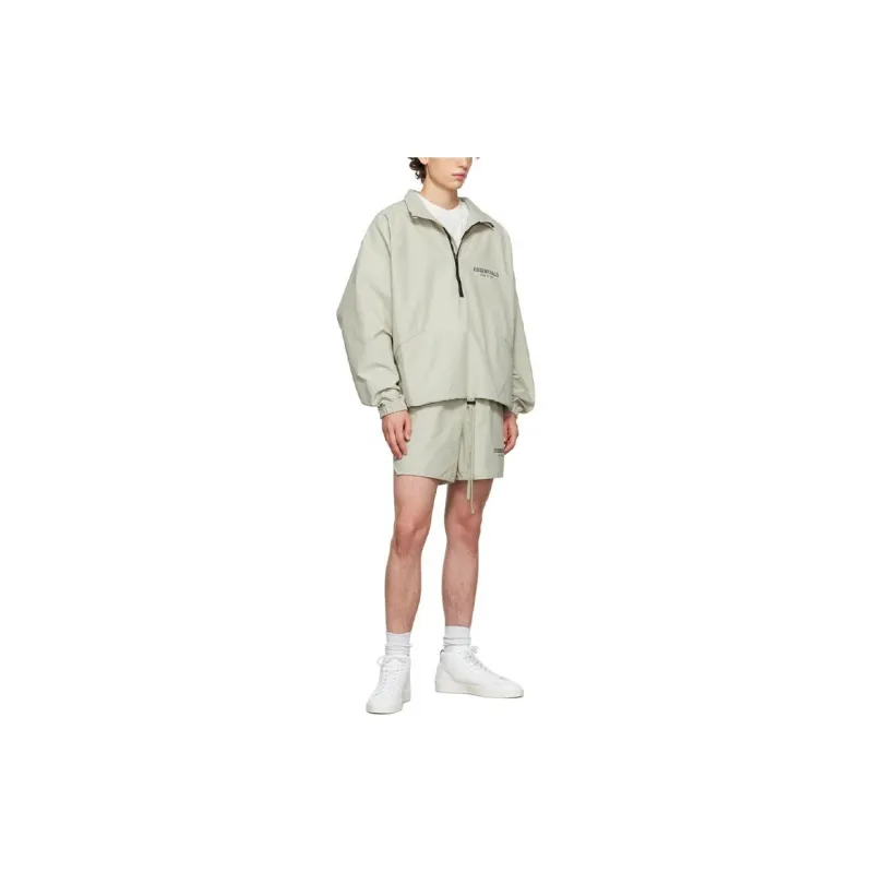 Fear Of God Essentials Ssense Exclusive Half Zip Track Jacket-2