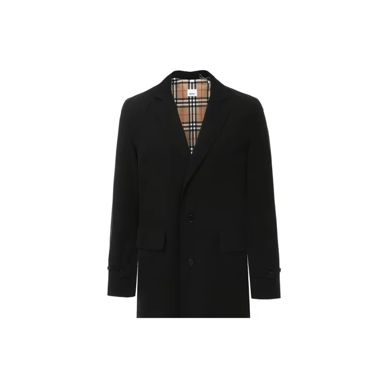 Burberry Coats Men Black-5