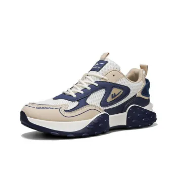 WARRIOR Chunky Sneakers Men Low Top Blue