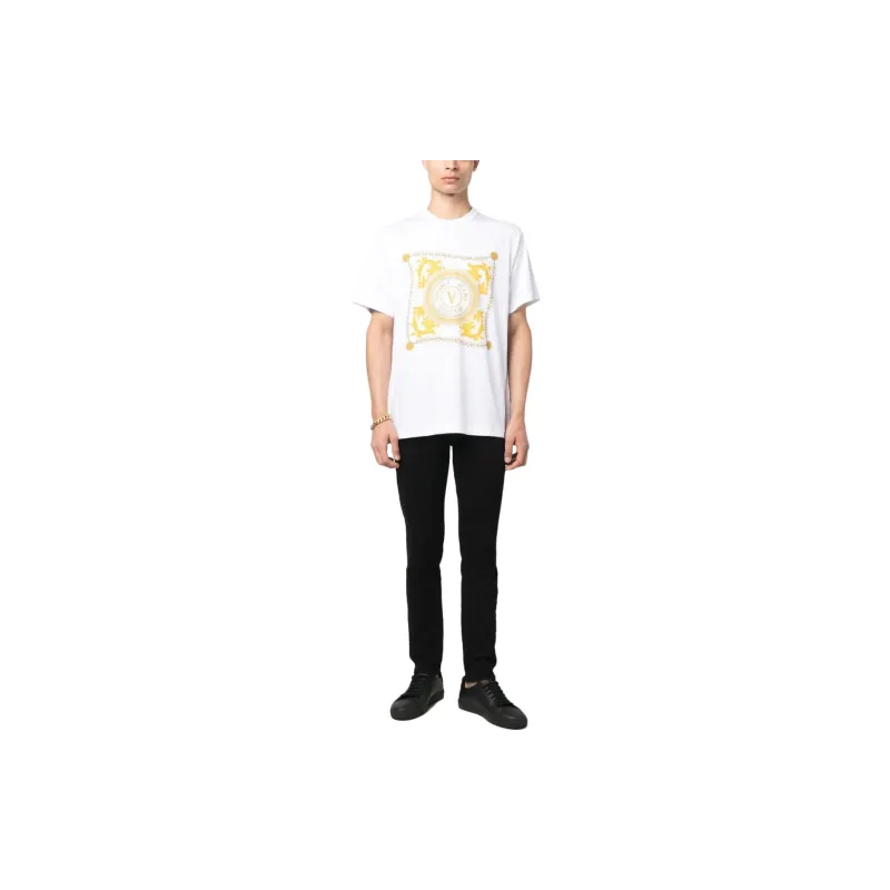 VERSACE JEANS Logo Printed Crewneck T Shirt-2
