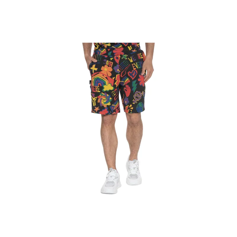 PUMA DOWNTOWN PRIDE AOP 8'' TR Casual Shorts Men's Black-3