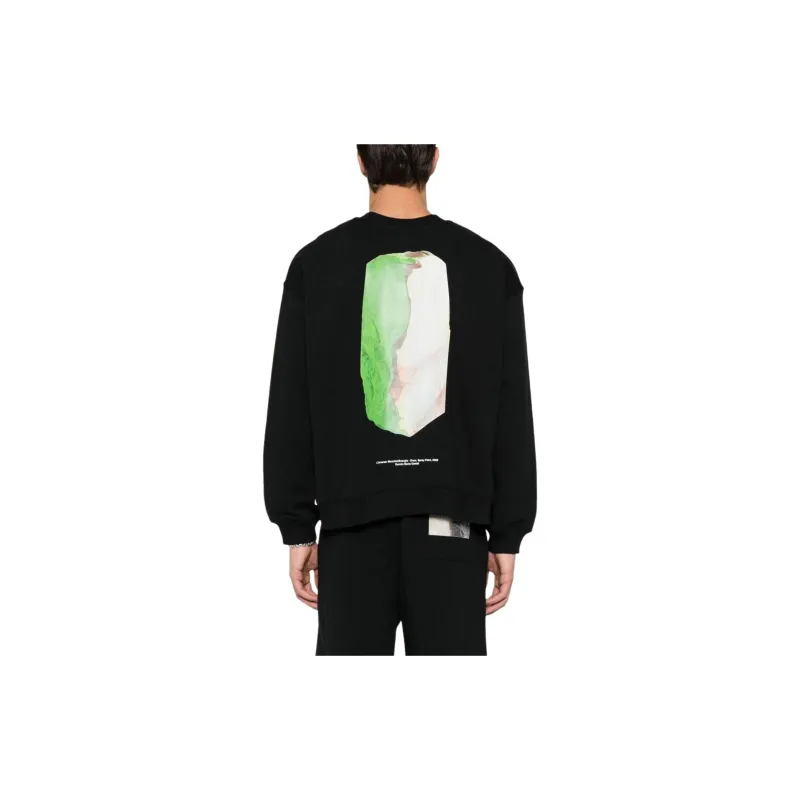 MSGM Graphic Printed Crewneck Sweatshirt-2