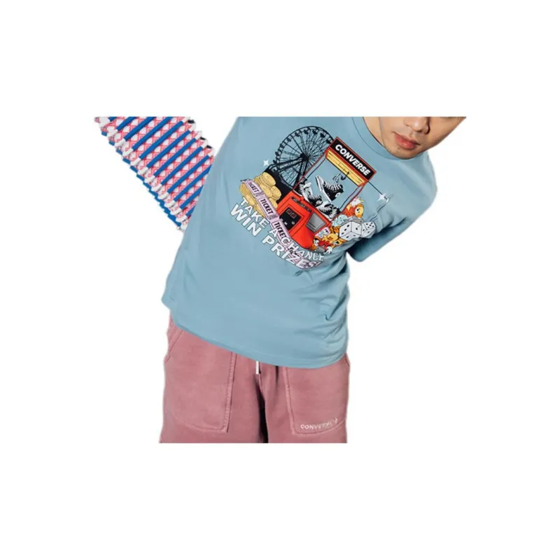 Converse Set in Sleeve T Shirt Men's Blue-3