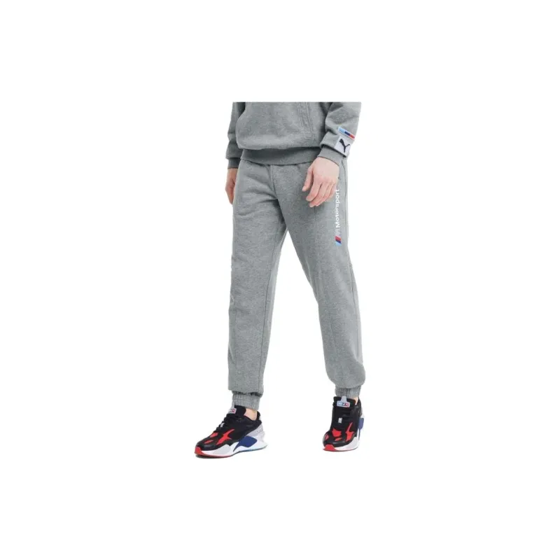 Bmw X PUMA Squad Knitted Sweatpants Men Gray-1