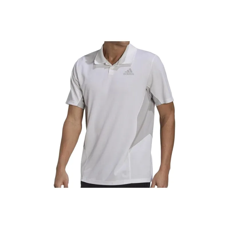 Adidas Pique Polo Shirt Men's White-1
