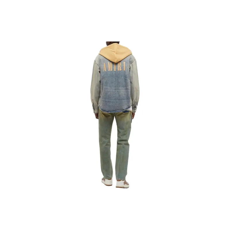 AMIRI Denim Jackets Men Light Blue-3