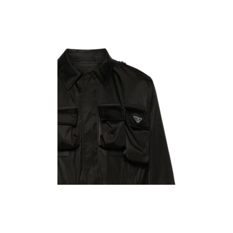 PRADA Long Sleeved Pocket Detailed Jacket-4