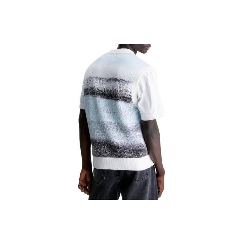 CALVIN KLEIN Tank Top Europe Version Men's Printed Jacquard-4