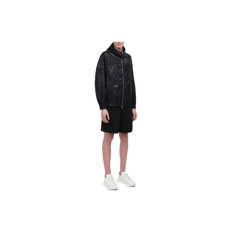 Alexander McQueen Hooded Zip Up Jacket-3