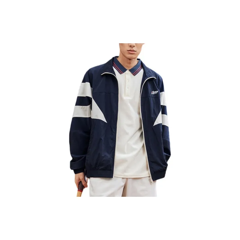 XTEP Jackets Coats Unisex Guanyu Blue/Tofu Skin-2