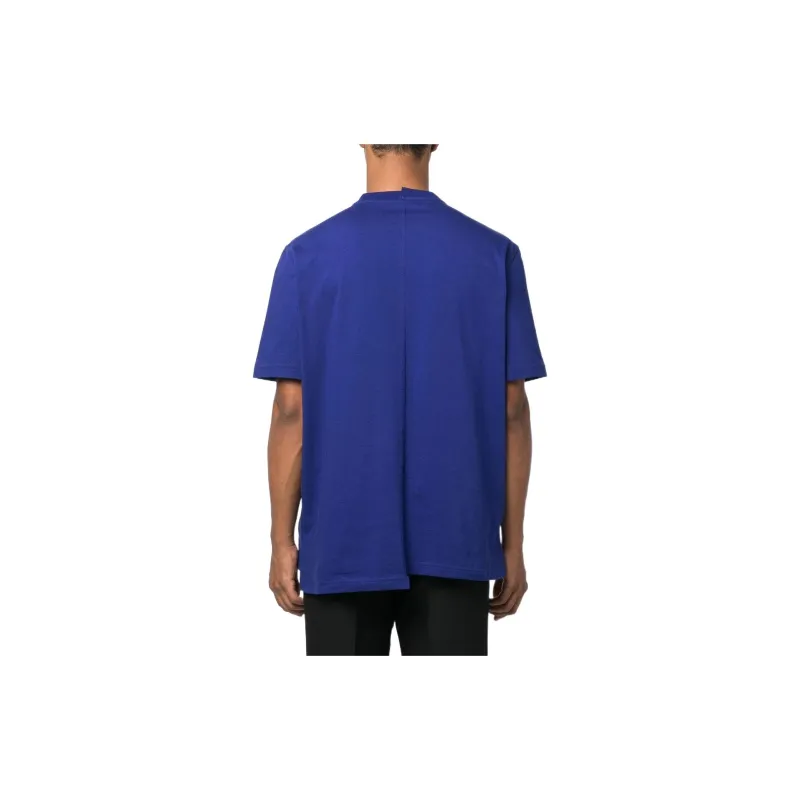 Lanvin Lace Curb Asymmetric T Shirt-2