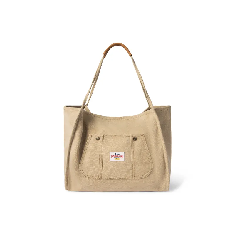 Lee Denim Tote Bag, Shopping Bag, Shoulder Bag Unisex Sand Stone/Vintage Denim Blue/Gray/Peach Pink-0