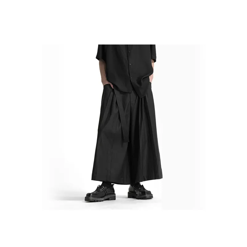 HUANXIANGZHE Casual Pants Unisex Black-3