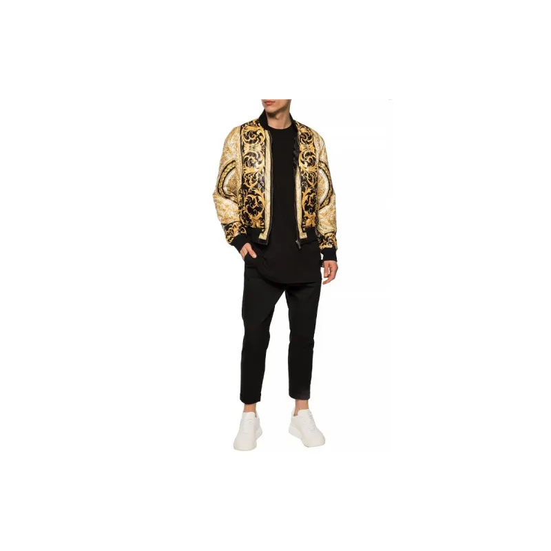 VERSACE Puffer Jacket Winter Men's Gold-2