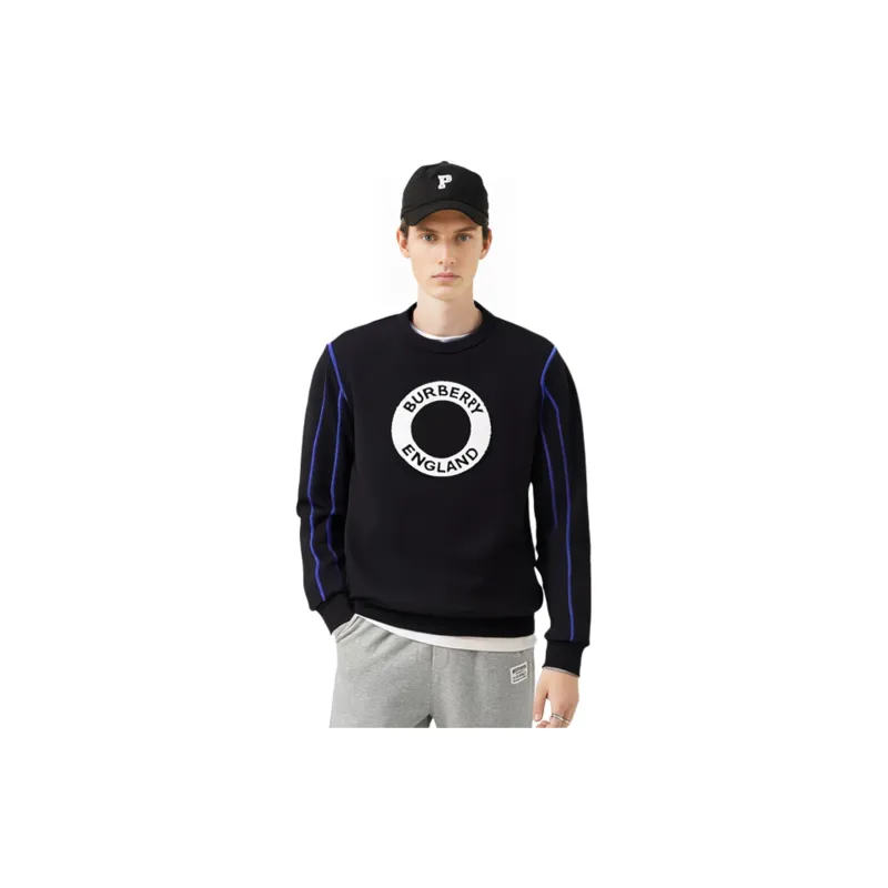 Burberry Logo Graphic Cotton Sweatshirt-4