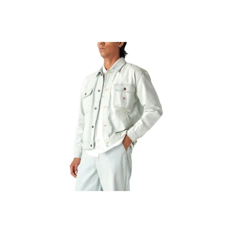 Dickies Denim Jackets Men Light Blue-3