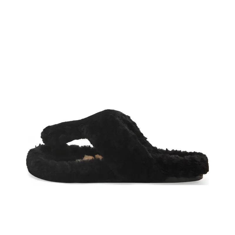 LOEWE Ease Shearling Flip Flops-0