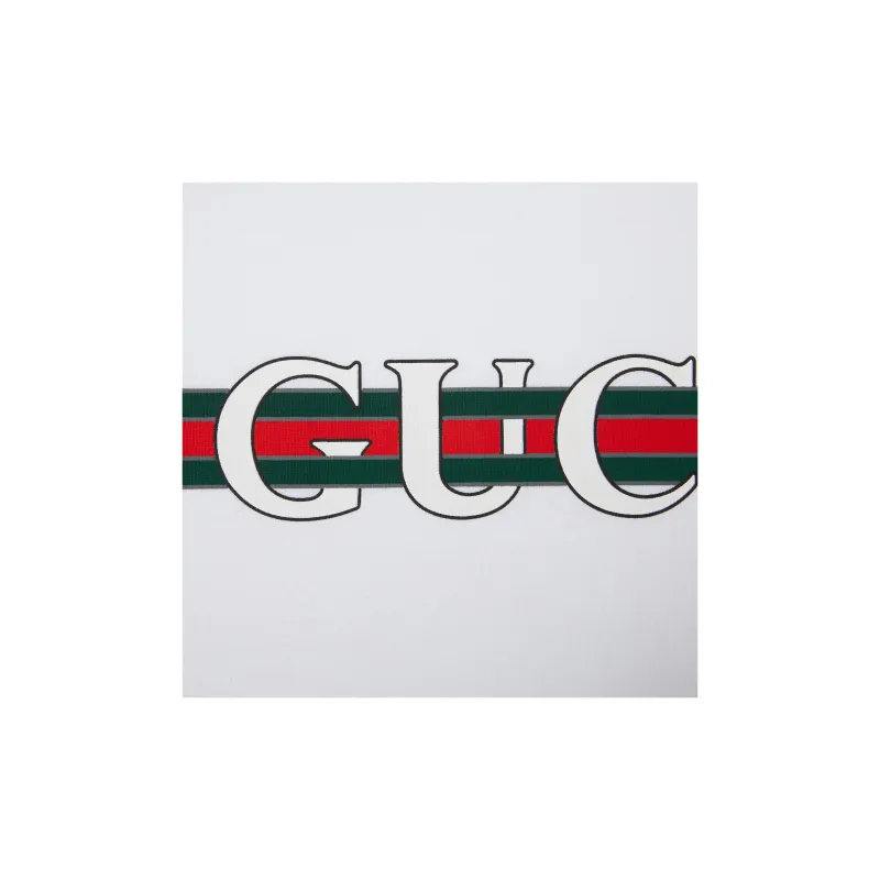GUCCI Logo Printed Jersey T Shirt-6