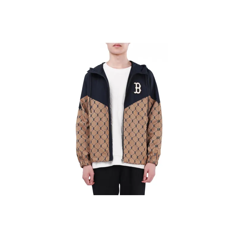 MLB Old Flower Jackets Unisex Khaki-2