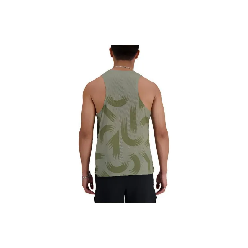New Balance London Edition Series Tank Tops Men's Dark Olive Stone-3