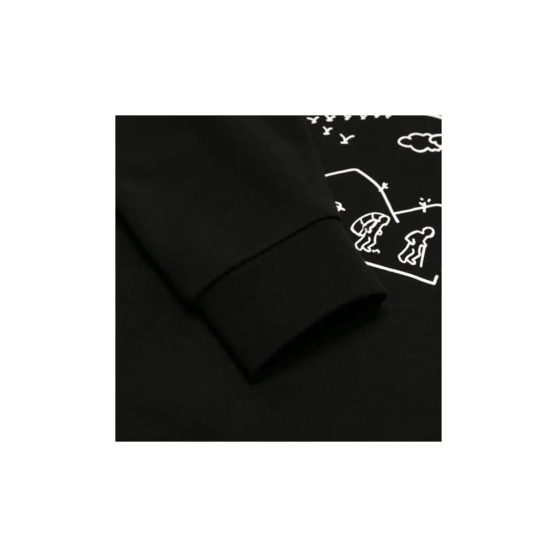 Left Hamton Road X Adidas Neo Sweatshirts Unisex Black-6