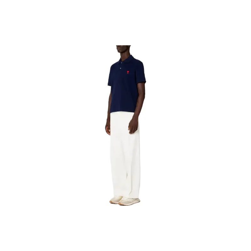 Ami Adc Red Heart Organic Polo-1