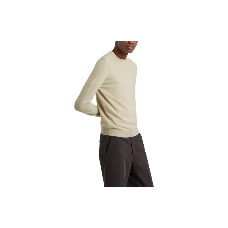 PRINGLE OF SCOTLAND SS24 Cashmere Sweater Men's Beige-5