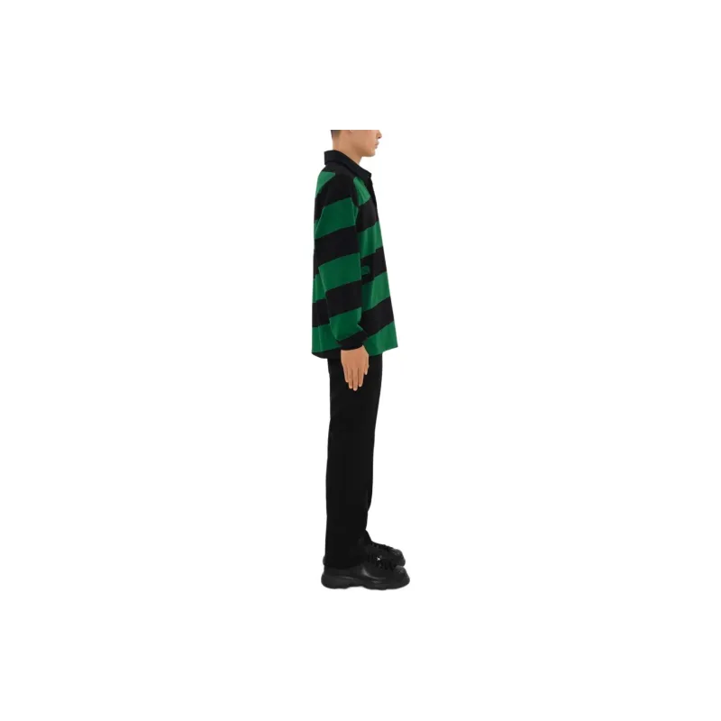 Burberry Striped Long Sleeved Polo Shirt-4