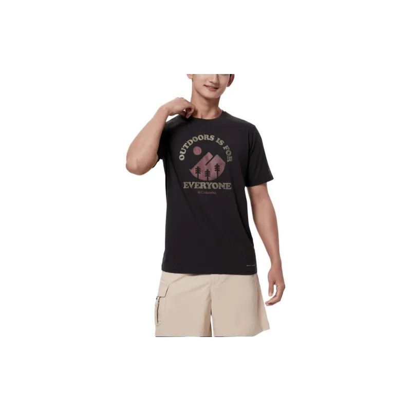 Columbia T Shirts Men Black-3