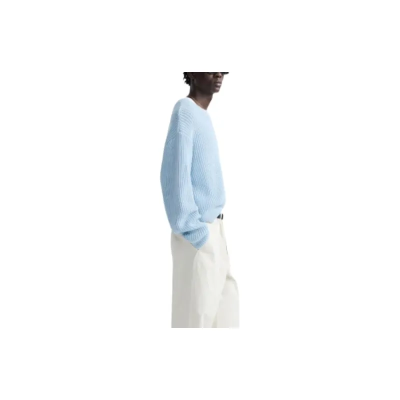 ZARA Sweaters Men Light Blue-4