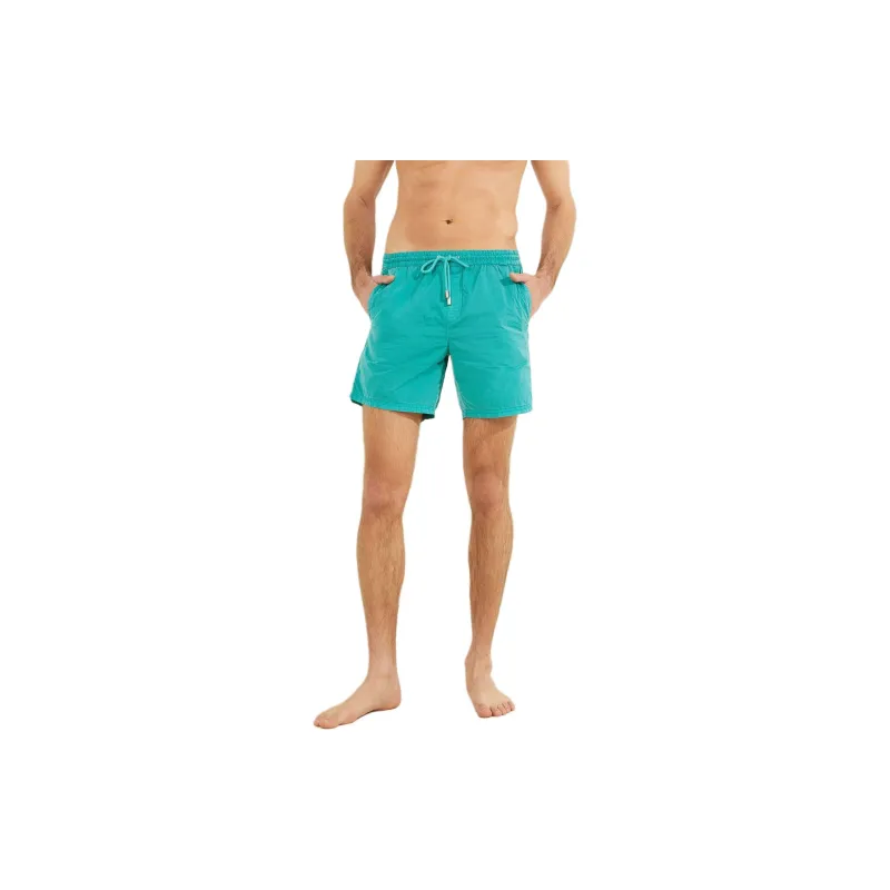 GUESS Nylon Swim Trunks Casual Shorts Men's Green-1