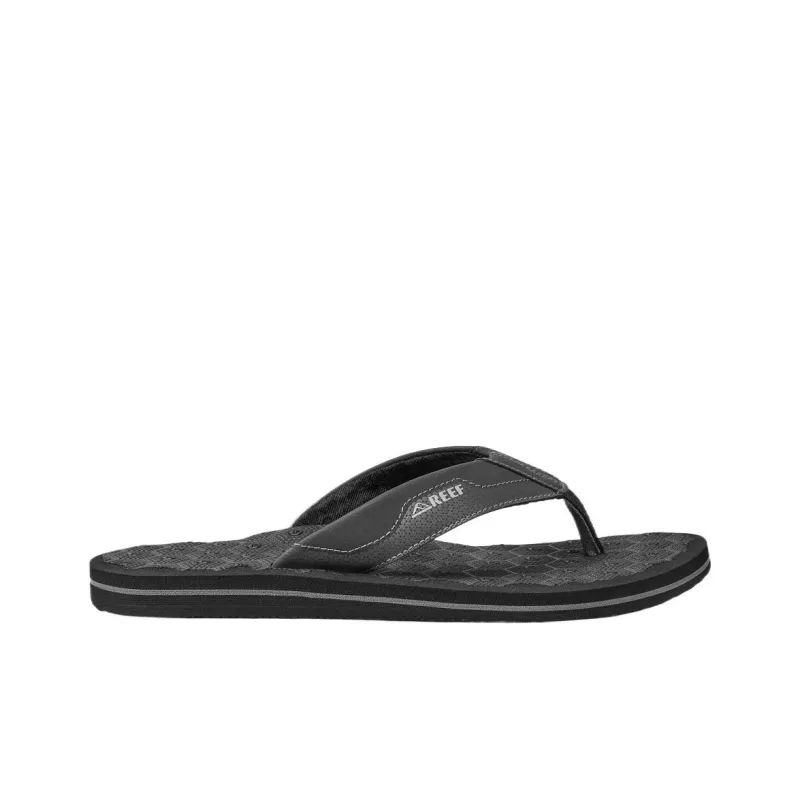 REEF Odor-Resistant Flip Flops Men's Dark Gray-2