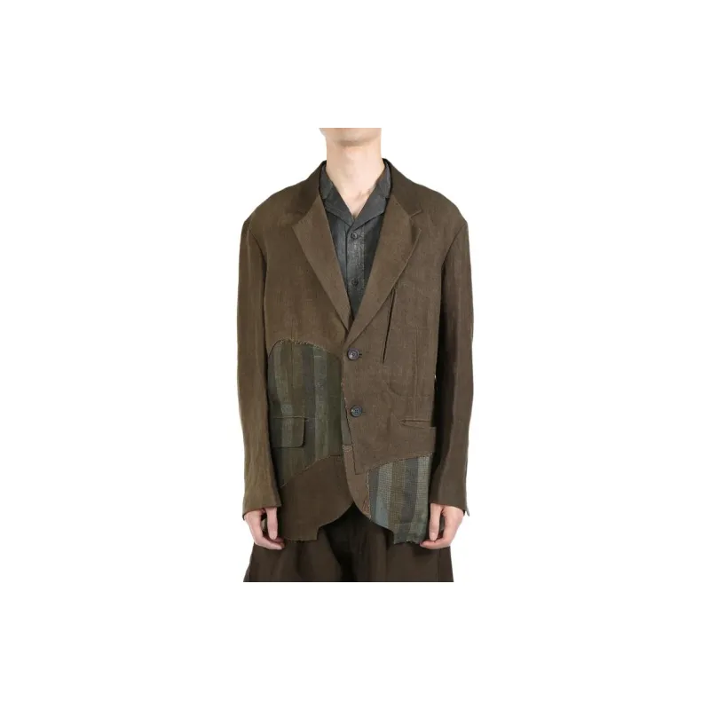 ZIGGYCHEN Sinngle Breasted Long Sleeved Jacket-3