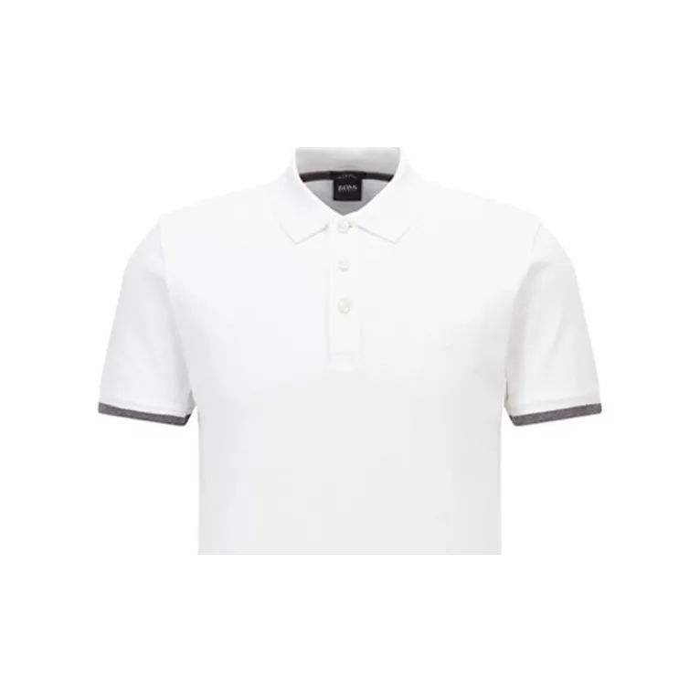 HUGO BOSS Polo Shirts Men White-4