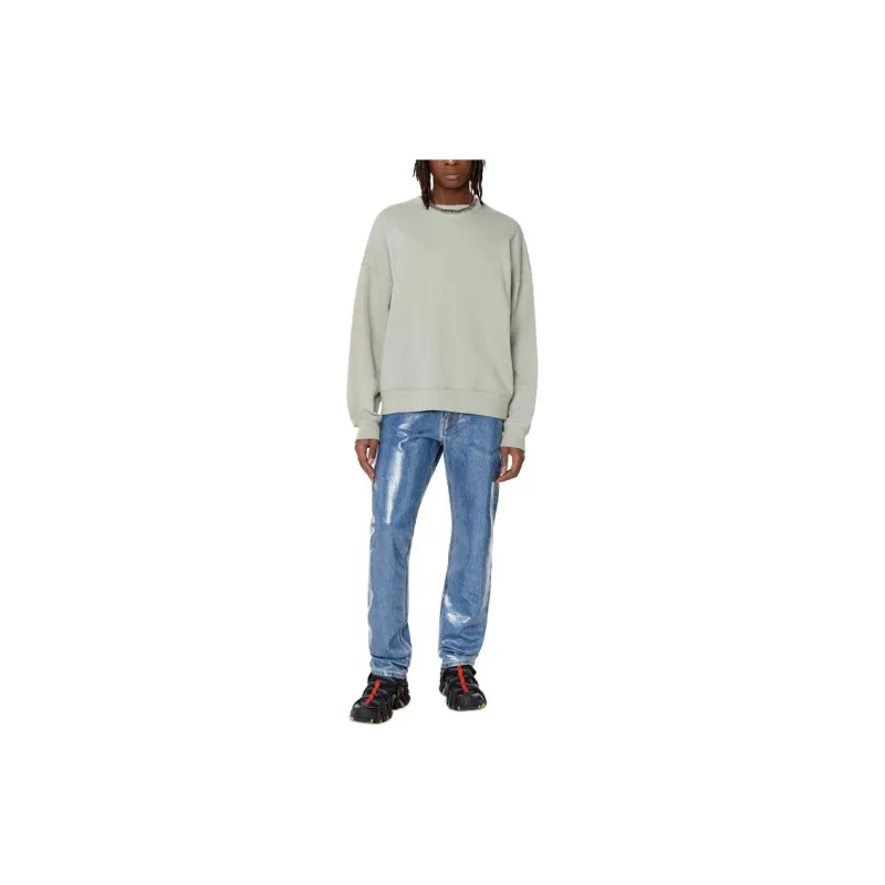 DIESEL Sweatshirts Men Gray Green-1