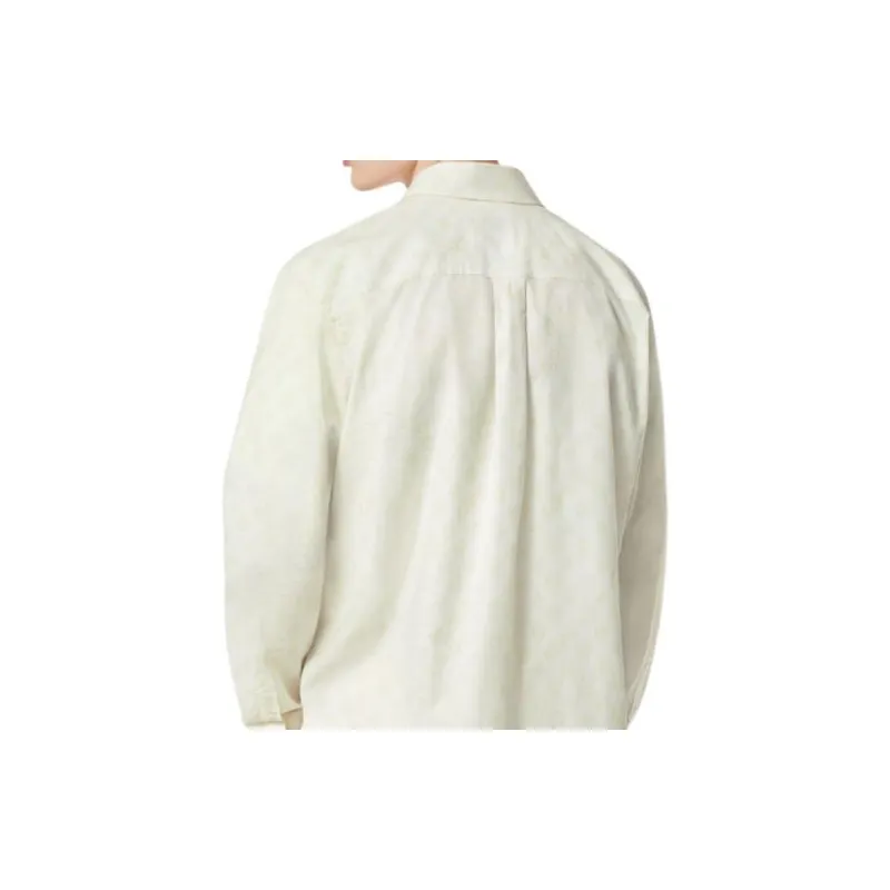 LOUIS VUITTON Monogram Printed Long Sleeved Cotton Shirt-7