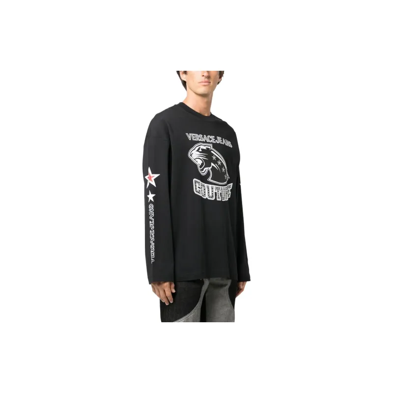 VERSACE JEANS Couture Logo print Long sleeve Top-2