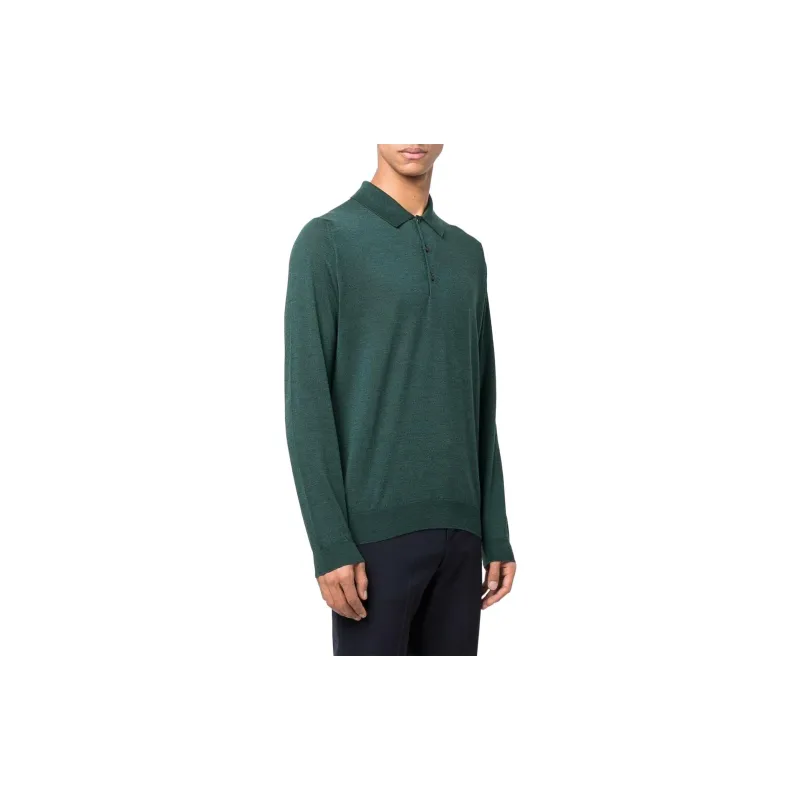 JOHN SMEDLEY Dorset Wool Polo Shirt-7