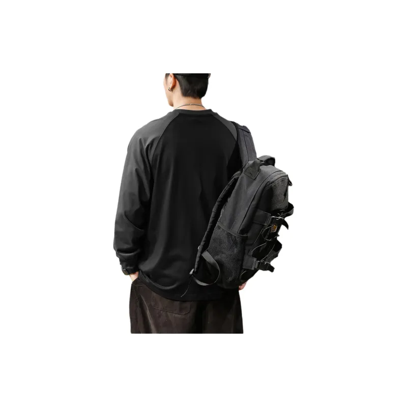 Tonlion Long Sleeved T Shirt Men's Black-0