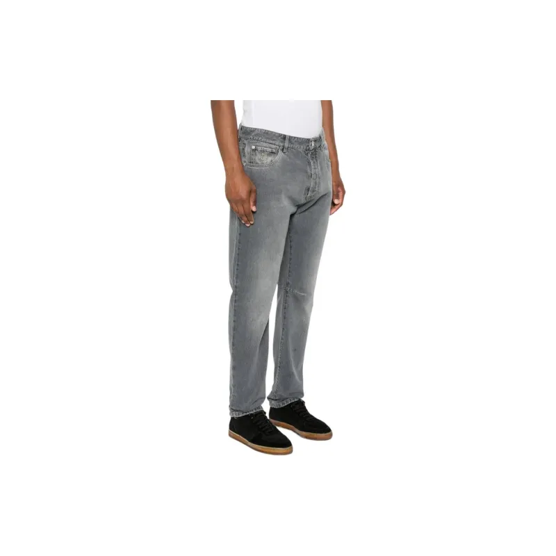 Brunello Cucinelli Logo Patch Denim Jeans-3