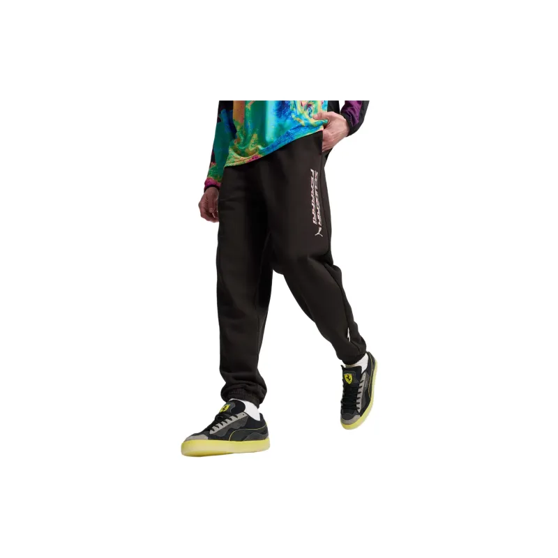 PUMA Scuderia Ferrari SS24 Casual Pants Men's Black-4