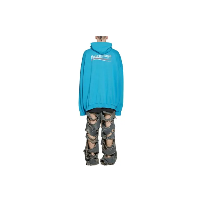 Balenciaga SS23 Sweatshirt Loose Fit Men's Blue-3