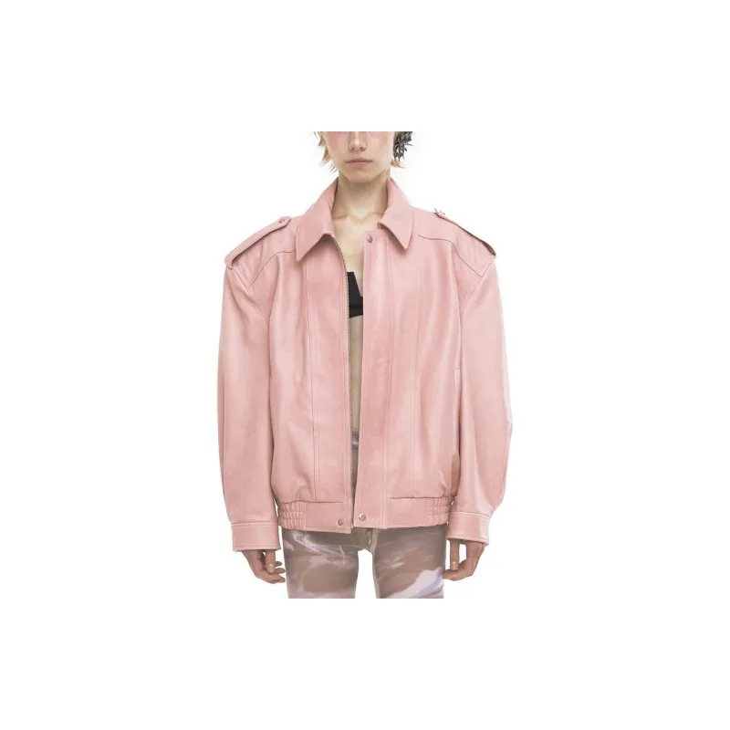 OSOI Leather Jacket Unisex Pink-2