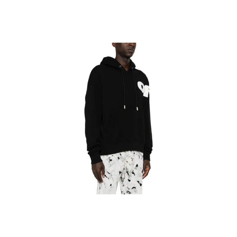 OFF WHITE Shared Logo Cotton Hoodie-3