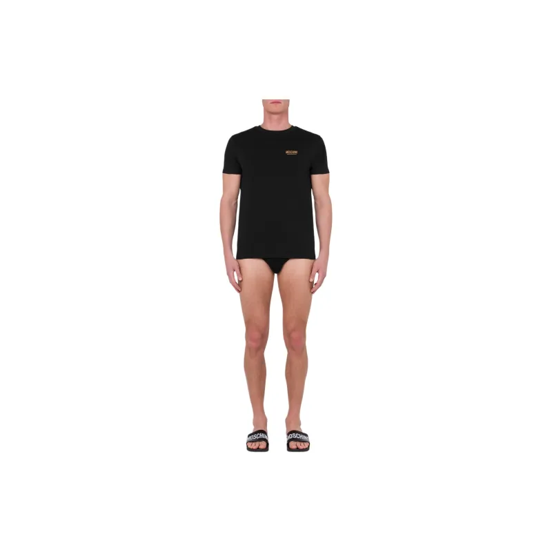 MOSCHINO Logo Printed T Shirt Briefs Set-1