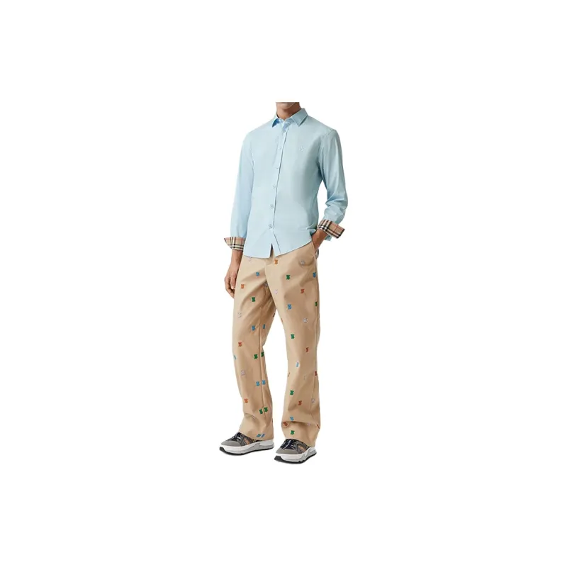 Burberry Shirt Men's Light Blue-3