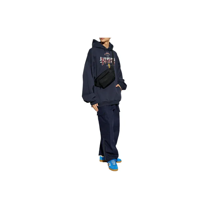 Vetements Merged Double Hood Embroidered Tourist Hoodie-3
