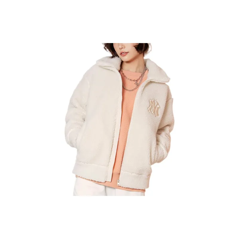 MLB New York Yankees Jackets Unisex Cream-1