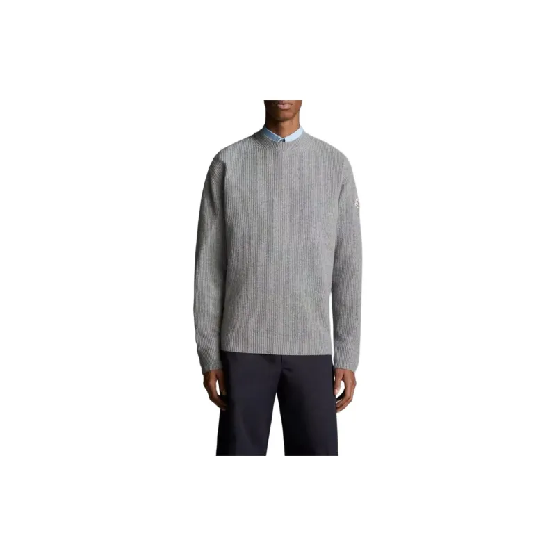 Moncler Sweaters Men Gray-3
